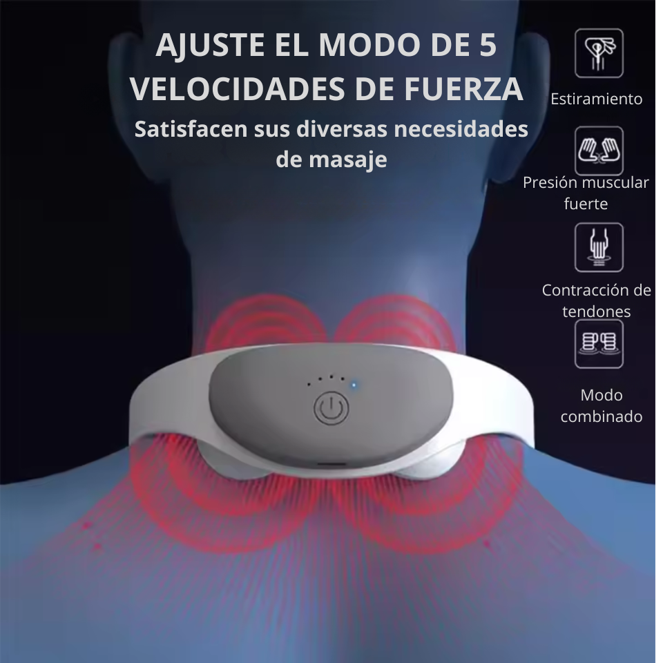 NeckRelax Pro™ – Masajeador Inteligente de Cuello y Hombros