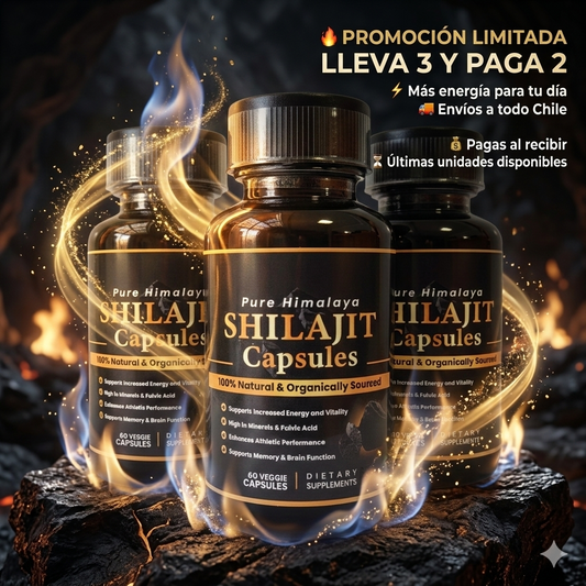 SHILAJIT PURO 💎 DEL HIMALAYA 60 CAPSULAS